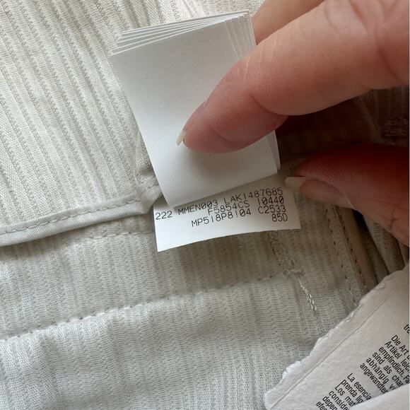 NWT Brunello Cucinelli Oversize Sand Beige Front Pleat Wide Leg Corduroy Pant 12 - Picture 10 of 16